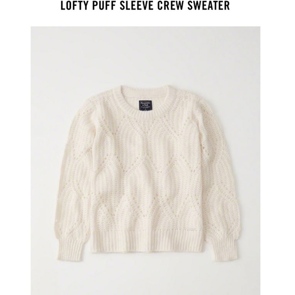 •ABERCROMBIE AND FITCH•Lofty puff sleeve sweater. - Picture 6 of 6